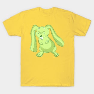 Green evil cute rabbit T-Shirt